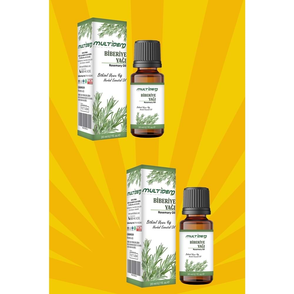 Biberiye (Saç dökülme ve kepek karşıtı) Bitkisel uçucu yağı 20 ml