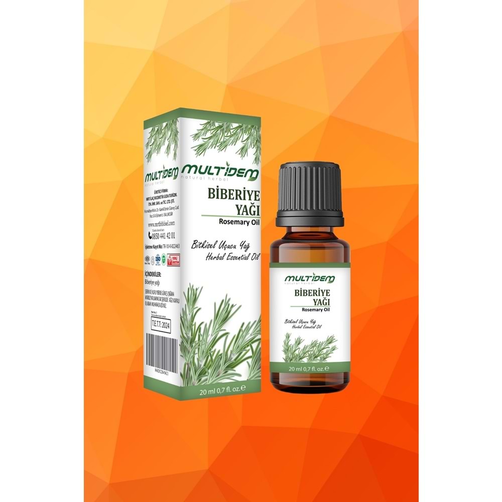 Biberiye (Saç dökülme ve kepek karşıtı) Bitkisel uçucu yağı 20 ml
