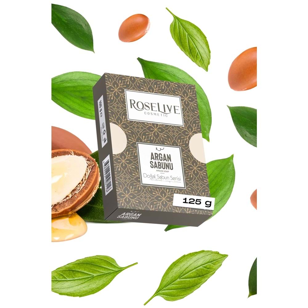 Argan Bitkisel Doğal Sabun Serisi Roselıve