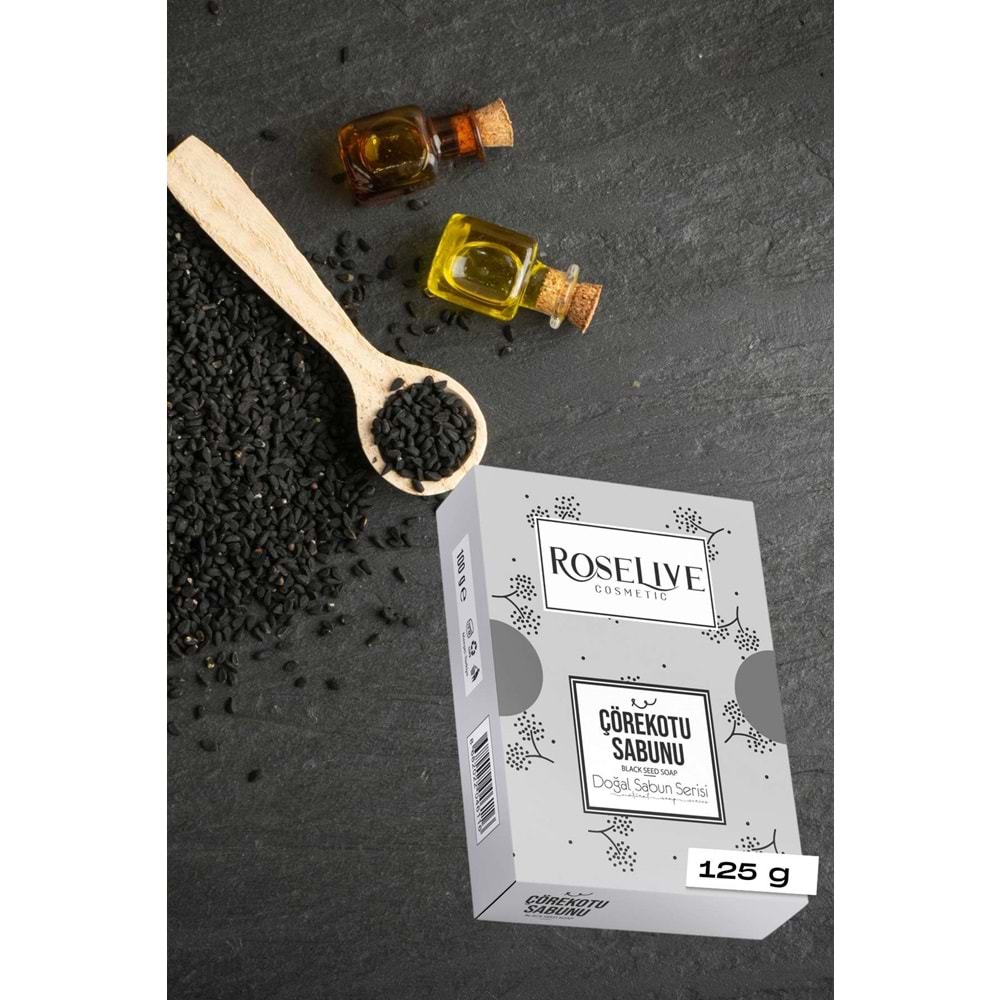 Çörekotu Bitkisel Doğal Sabun Serisi Roselıve