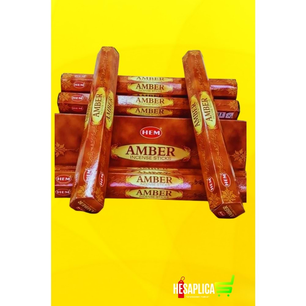 Amber(Depresyon belirtilerini azaltmaya yardımcı) 20'li Çubuk Tütsü (Hem Marka)