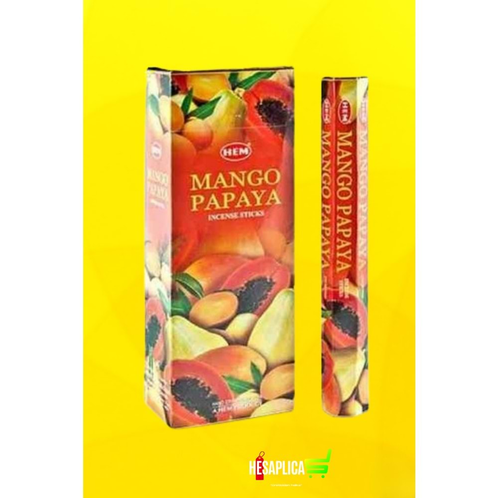 Mango Papaya (Rahatlatıcı) 40'lı Çubuk Tütsü (Hem Marka)